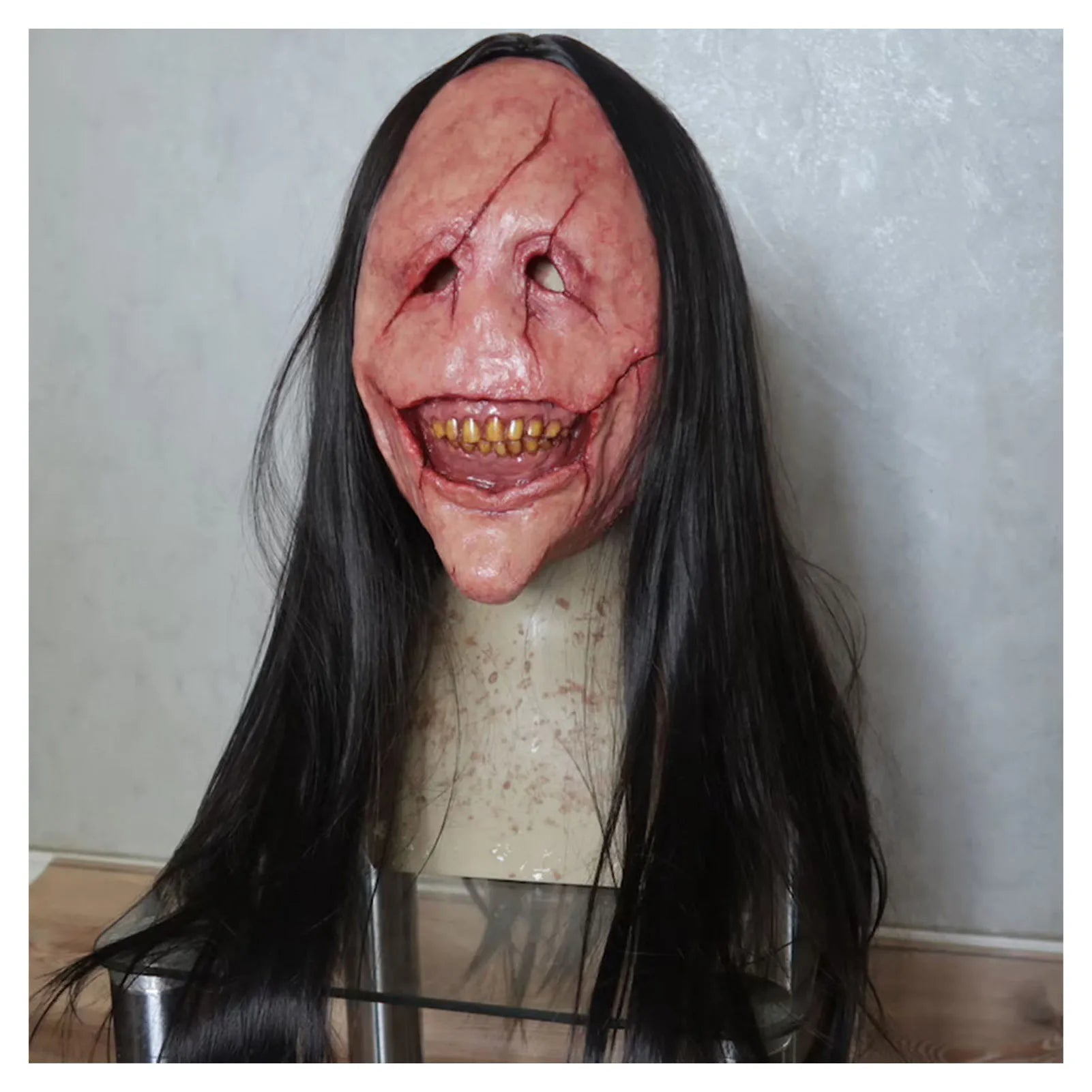 Scary Demon Halloween Mask - Creepy Ghost Cosplay Prop for Themed Parties