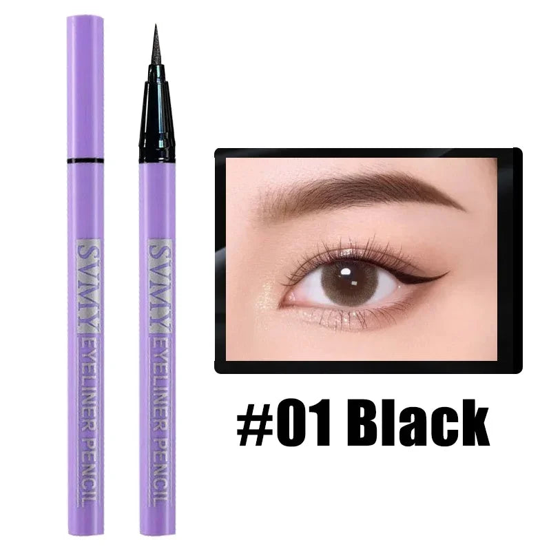 Liquid Eyeliner Pen 0.5mm Waterproof & Quick Dry for Precise Eye Makeup