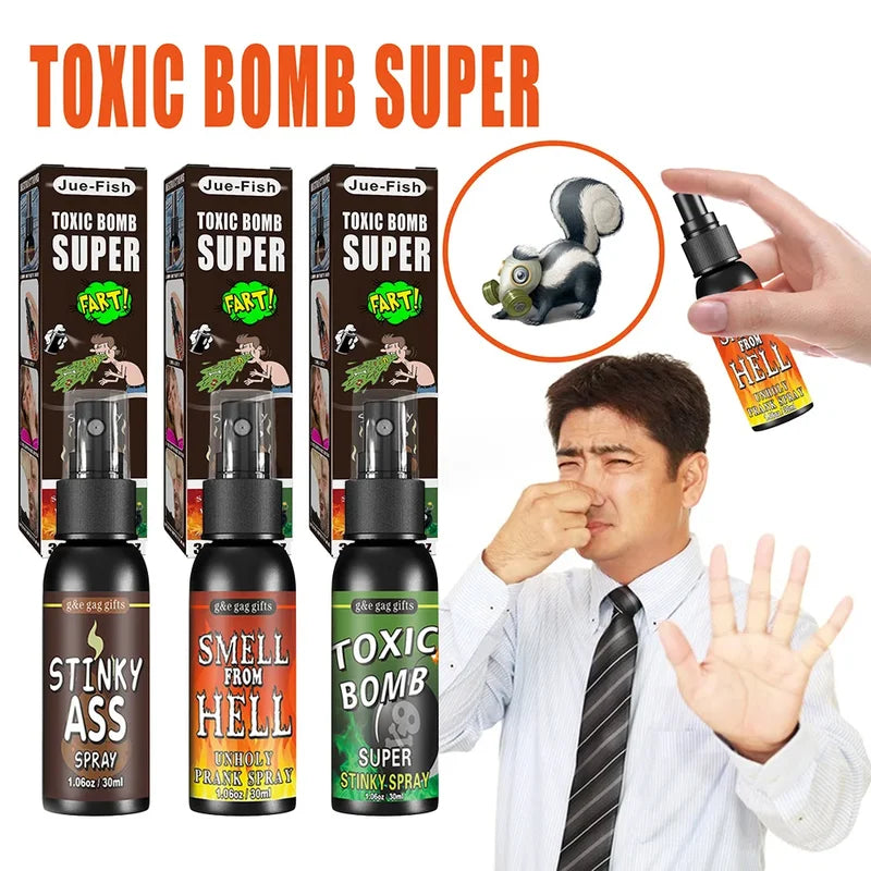 Fake Fart Spray Can — 30ML Prank Joke Gag Stink Bomb for Halloween & Parties