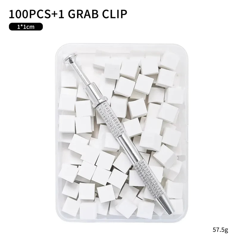 Gradient Nail Art Sponge Brush Set - Manicure Nail Design Tools, Glitter Powder