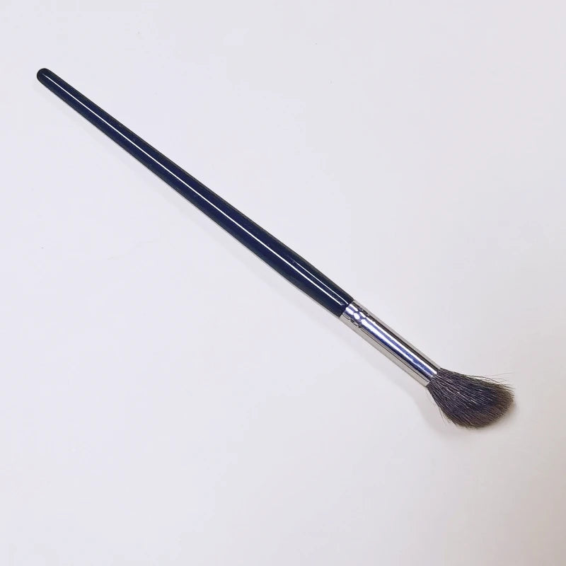 Angled Face Highlighter Makeup Brush with Goat Hair - Blush & Contour Tool