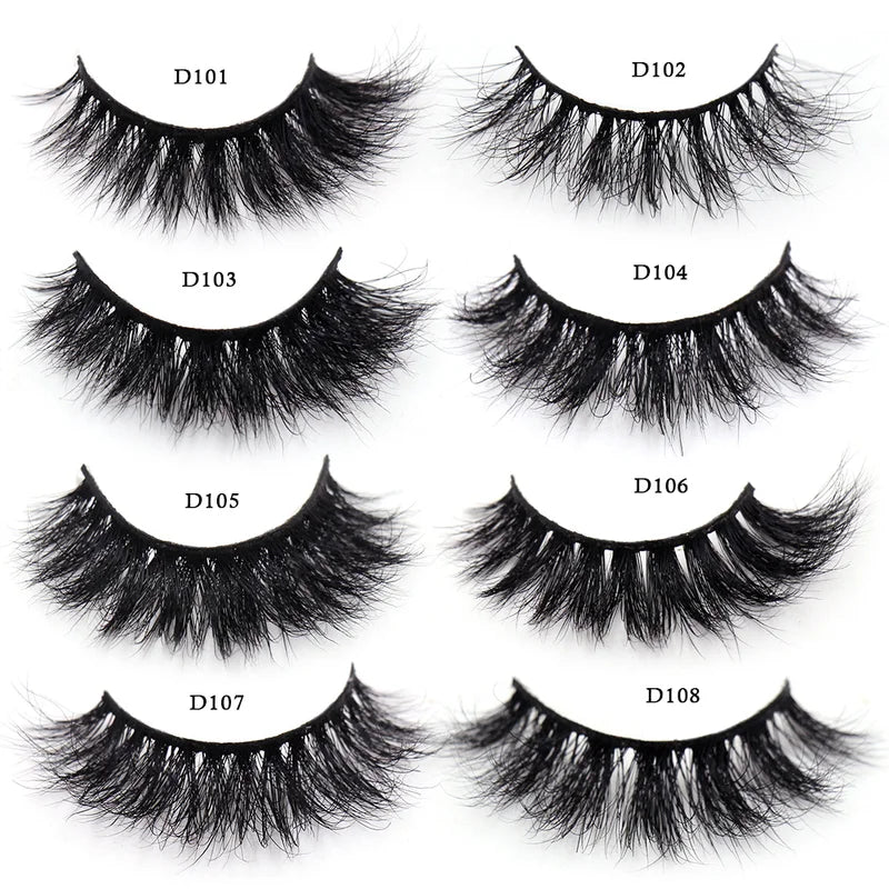 Luxury Mink False Eyelashes Bulk Set - Soft Fluffy Natural Look, 10/30/50 Pairs