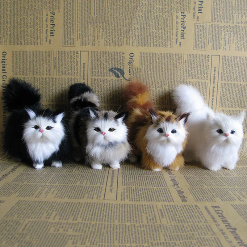 Realistic Plush Cat Toy for Kids and Decor - Soft Stuffed Animal Gift