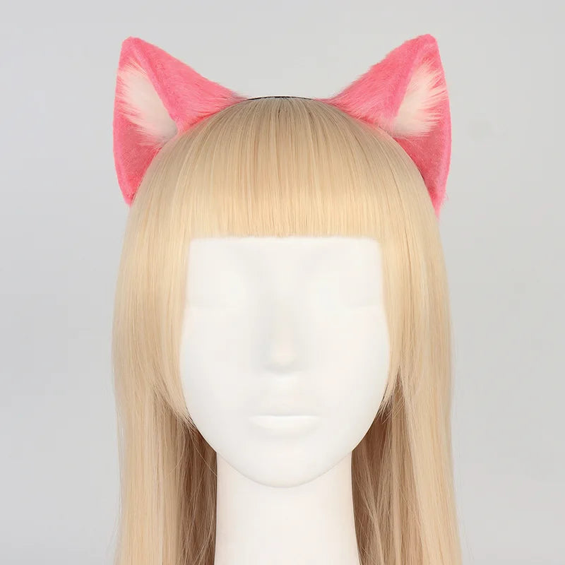 Anime Cat Ear Headband Hair Accessory for Cosplay and Halloween Women Girls