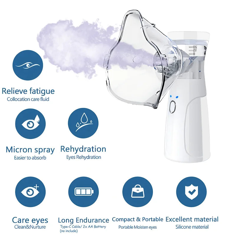 Nano Mist Facial Steamer Handheld Hydrating Skin Care Portable Humidifier