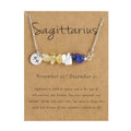 Constellation Sign Natural Stone Bracelet for Women and Kids - Handmade Jewelry Gift