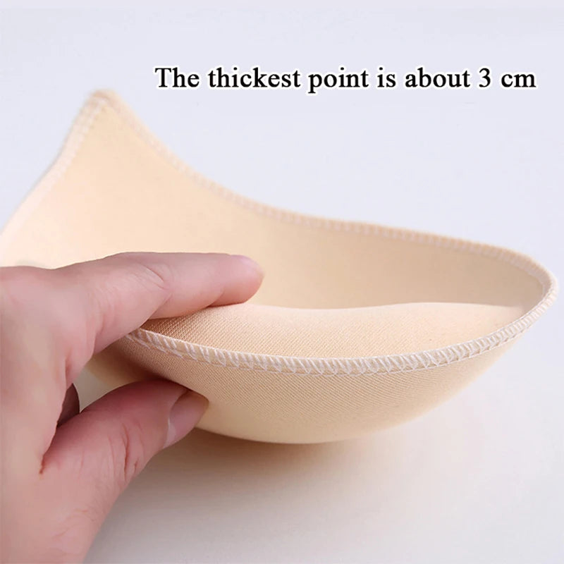 Thick Sponge Bra Pads - Push Up, Removable Inserts for Lingerie & Swimsuits