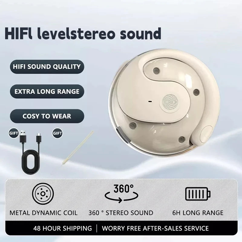 Wireless Sport Earbuds with Ear Hook for Active Use, Comfortable & Lightweight