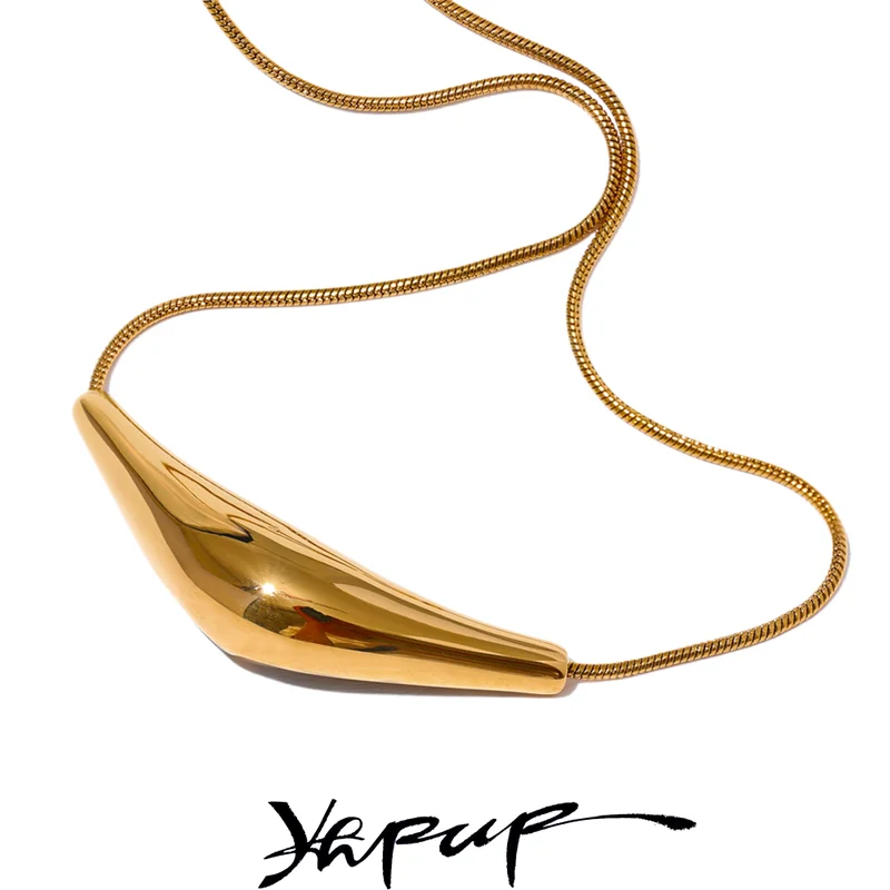 Waterproof 18K PVD Plated Stainless Steel Clavicle Necklace - Fashion Jewelry Gift