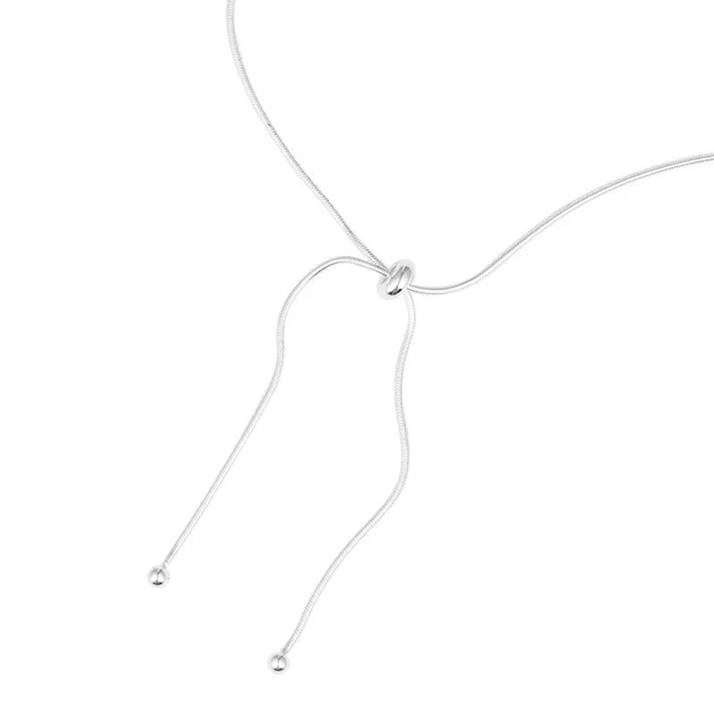 925 Sterling Silver Snake Chain Necklace for Women Elegant Jewelry