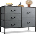 Fabric Dresser with 5 Storage Drawers - Multi-Use Bedroom & Living Room Organizer