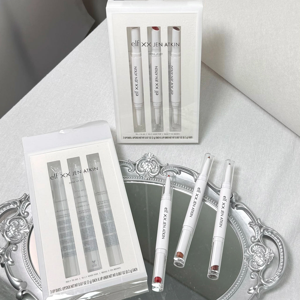 Fruit Flavor Lip Gloss Duo Set - Moisturizing Lip Balm & Gloss Assortment