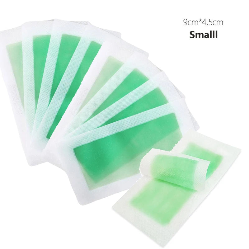 Facial Wax Strips Painless Hair Removal Kit for Face, Body & Legs - 10/50pcs