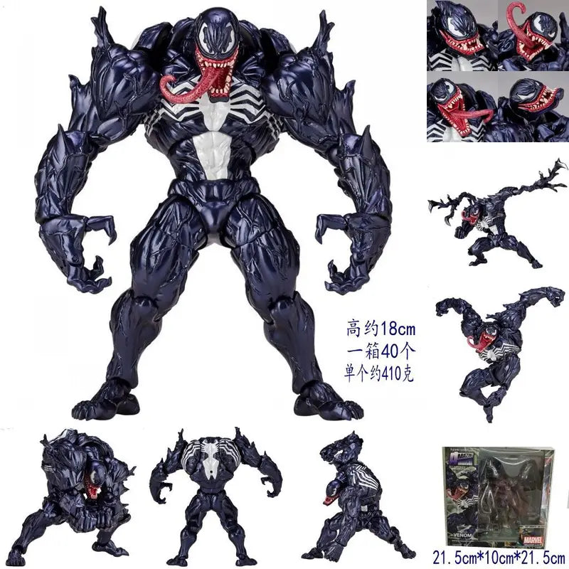 Venom Carnage Action Figure - Collectible Movable Toy Statue for Kids & Fans