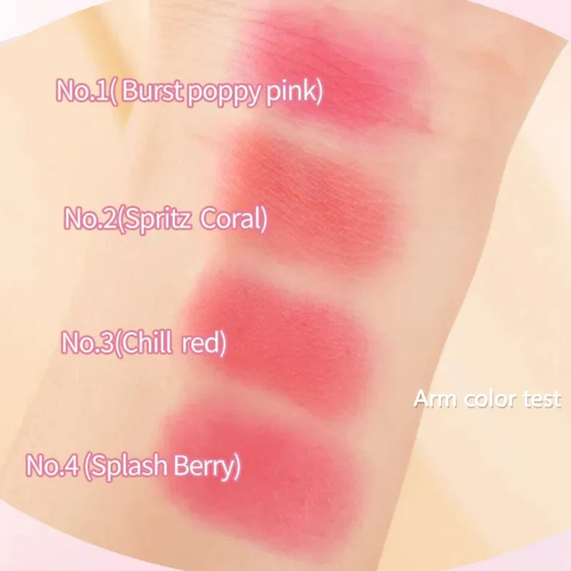3-in-1 Jelly Cheek Blush Tint Set - Long Lasting Moisturizing Lip & Face Makeup