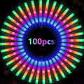 100 Pcs LED Glow Sticks Bulk Party Light-Up Foam Tubes for Events & Celebrations