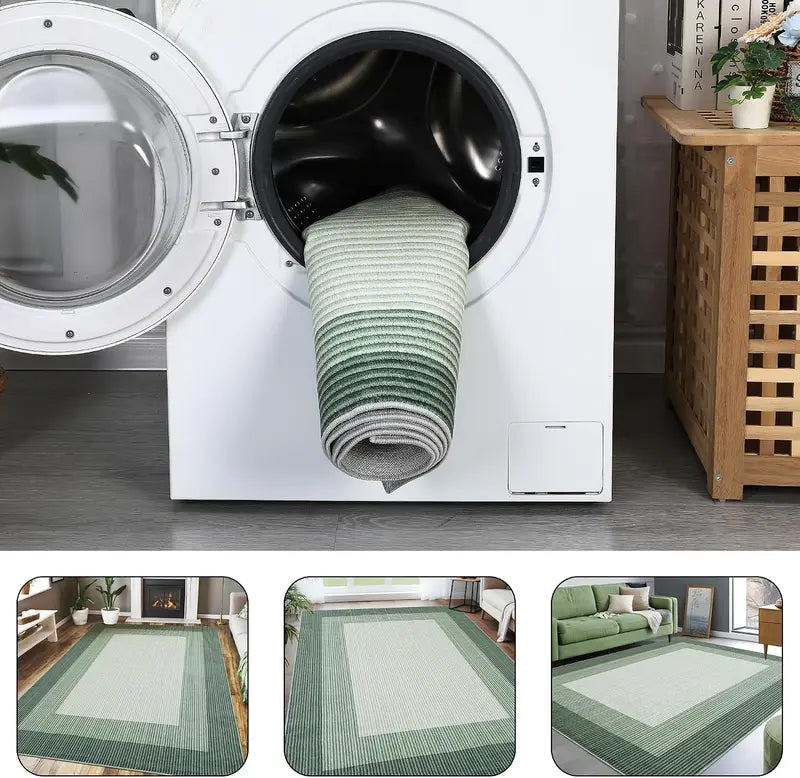 Large 8x10FT Abstract Area Rug for Living Room Bedroom Waterproof Plush Carpet