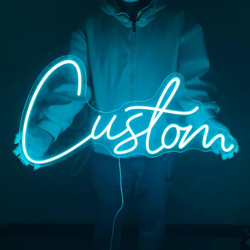 Personalised LED Neon Sign Custom Name Light for Wedding Bar Bedroom Decor