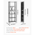 Heavy Duty Foldable Metal Storage Shelf with Wheels - Multi-Tier Organizer for Garage, Kitchen, and Home