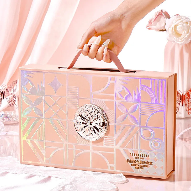 Makeup Sets Full Cosmetics Kit with Lipstick Eyeshadow Eyebrow Pen BB Air Cushion 9 Pieces Gift Box