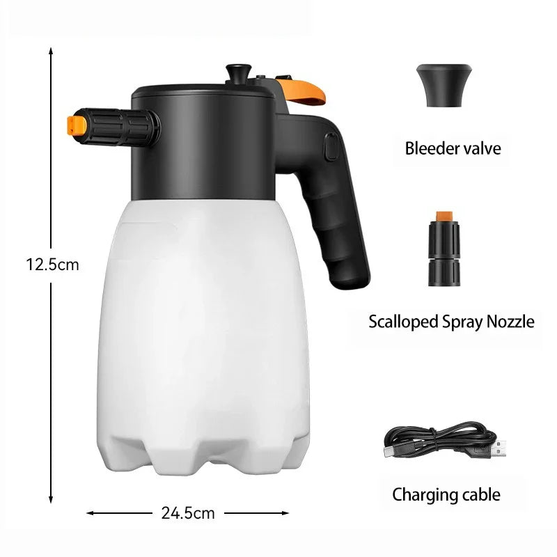 Electric Foam Sprayer Car Wash & Home Cleaning - Handheld Snow Foam Cannon