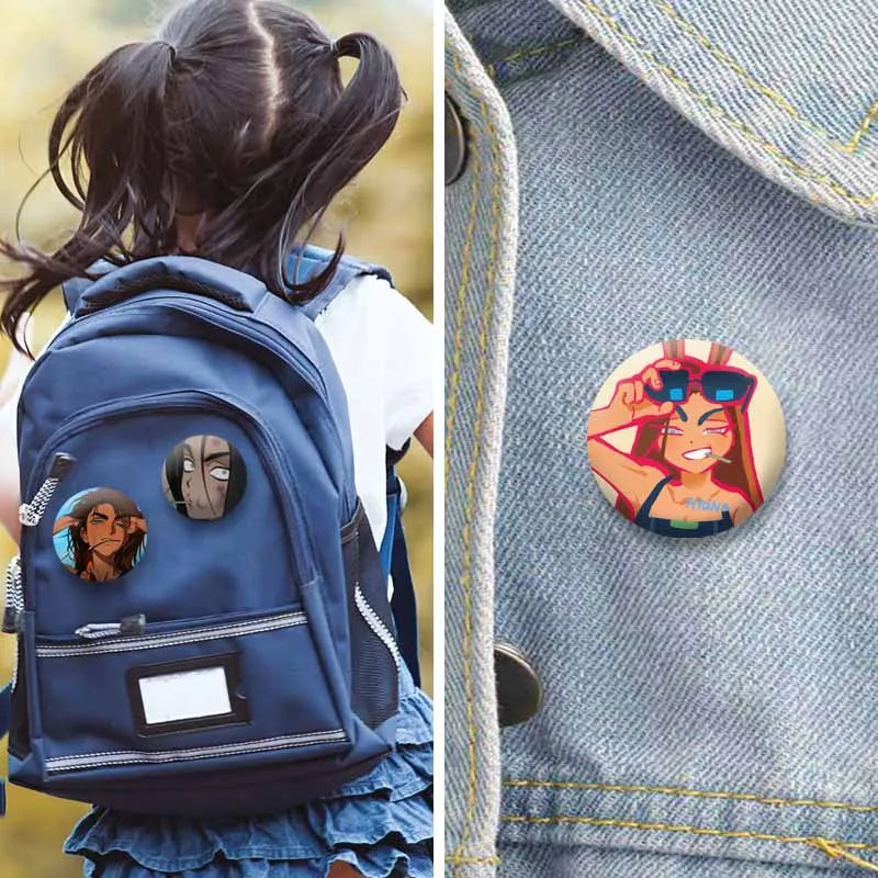 Anime Character Badge Pins Enamel Brooches for Backpack Clothes Accessories