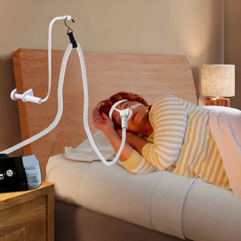 Bed-Mounted Hose Holder Prevents Tangling and Blockage - Air Hose Elevation