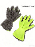 Double-Sided Chenille Car Wash Mitt - Scratch-Free Auto Cleaning Glove