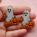 10pcs Acrylic Ghost Pendant Jewelry Making Supplies - Earrings, Necklaces, Keychains