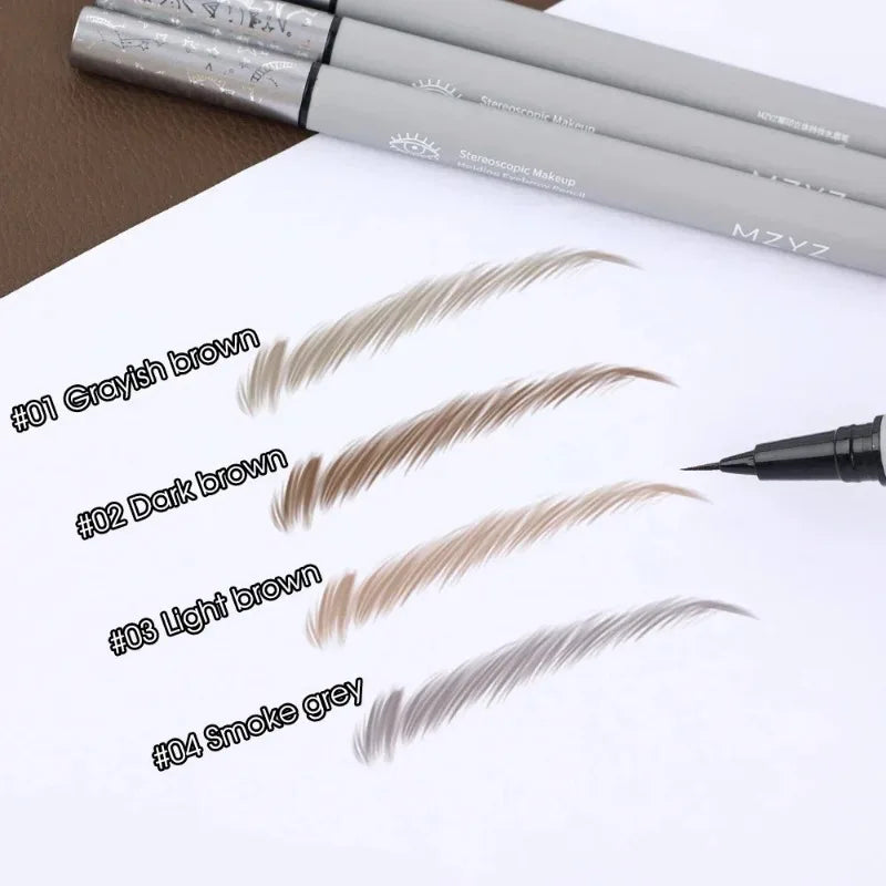 Waterproof Liquid Eyebrow Pencil with Long-Lasting Formula - Natural Finish