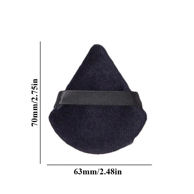 Triangle Velvet Powder Puff Makeup Sponge - Washable Face Contour Tool
