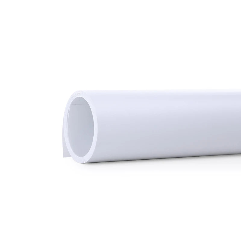 55x120cm White Photo Backdrop - Waterproof Anti-Wrinkle PVC Studio Background