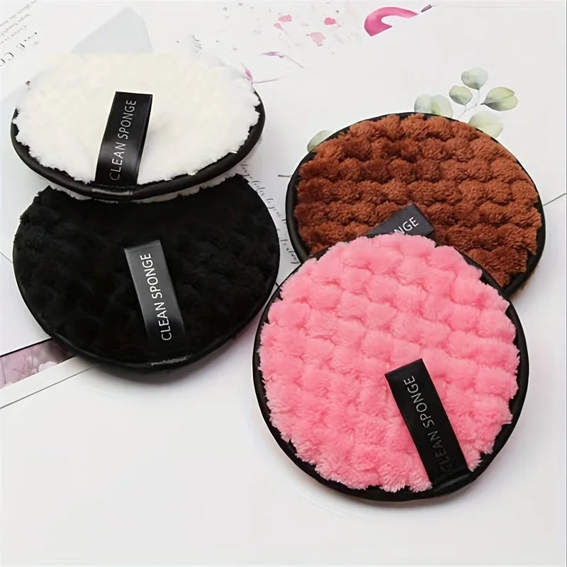 Reusable Face Washing Sponge Set - Ultra-Absorbent Makeup Remover Puffs