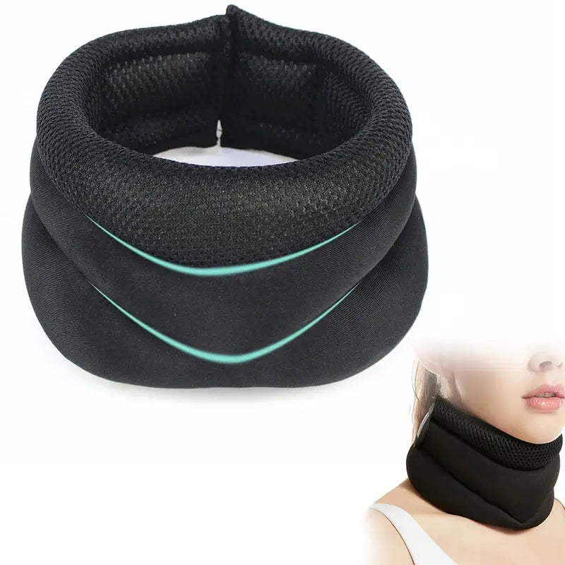 Anti-Snoring Neck Brace with Foam Support for Neck Pain & Shoulder Relaxation