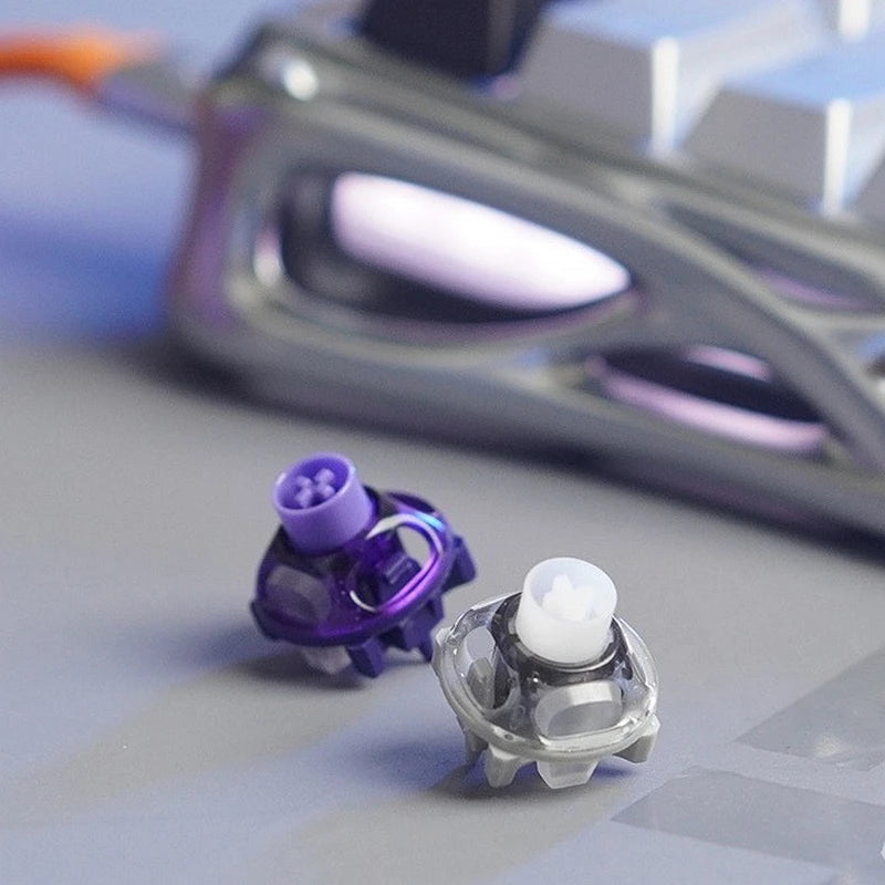 Magnetic Switch for Mechanical Keyboard Deep Clacky Sound 360° Dual Rail Design