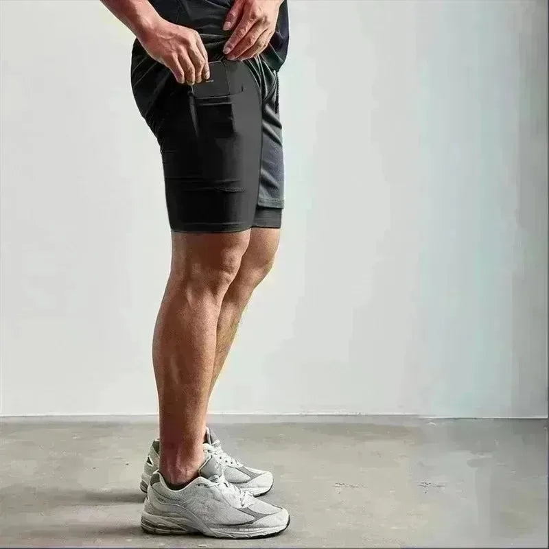 Men's Breathable Sports Shorts - Comfortable Loose Fit Activewear Pants