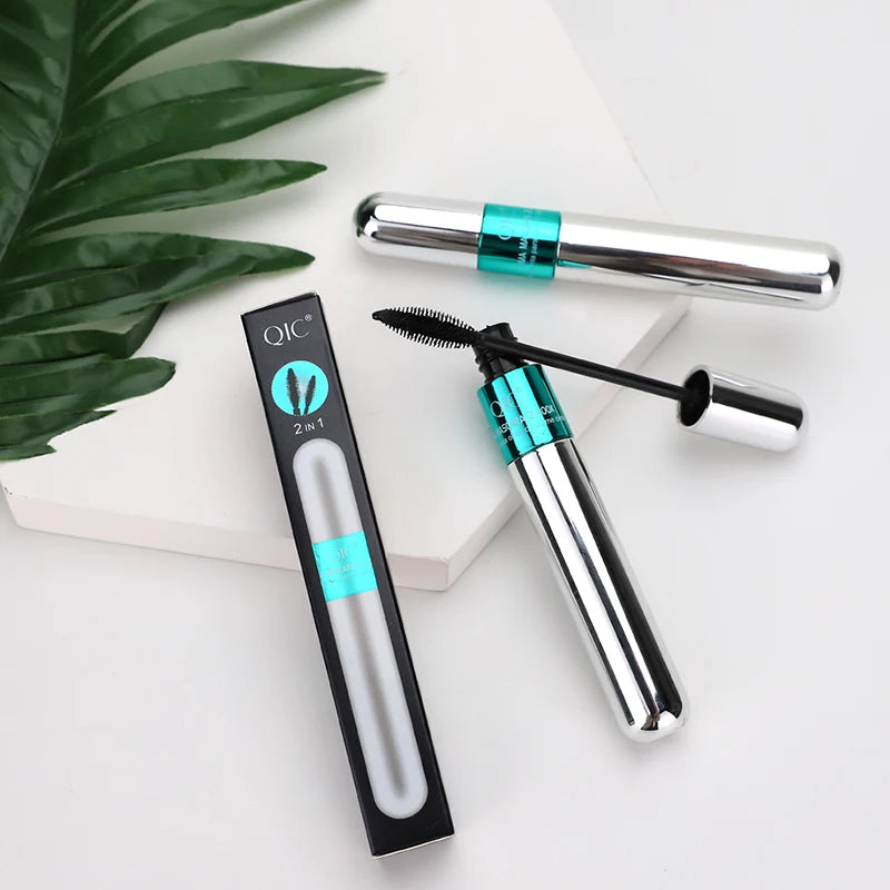 4D Lengthening Curling Thick Eyelash Mascara - Long Lasting Silk Fiber Extension