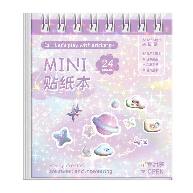 Mini Sticker Book for Kids 300+ DIY Scrapbooking Stickers Kawaii Dessert Journal Decals