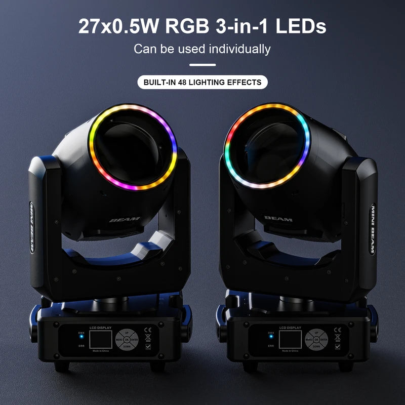 Mini Moving Head Lights RGBW DMX512 Stage Lighting for DJ Disco Wedding