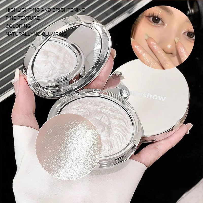 Colorful Face Highlighter Palette Natural Glow Waterproof Glitter Makeup Set
