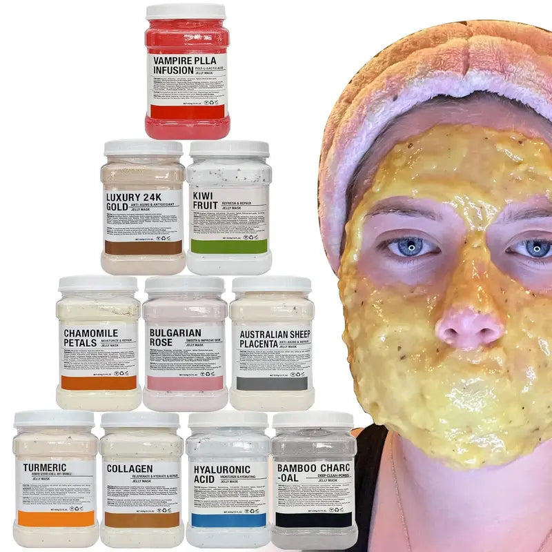 Professional Jelly Mask Powder Set for Facial Skin Care - 10PCS 650G