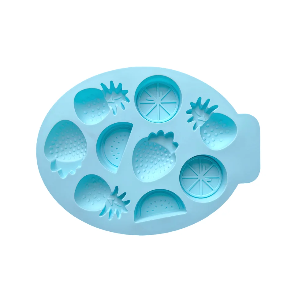 Silicone Candy Molds 9-Cavity Fruit-Shaped Chocolate, Pudding, Biscuit, Ice Tray
