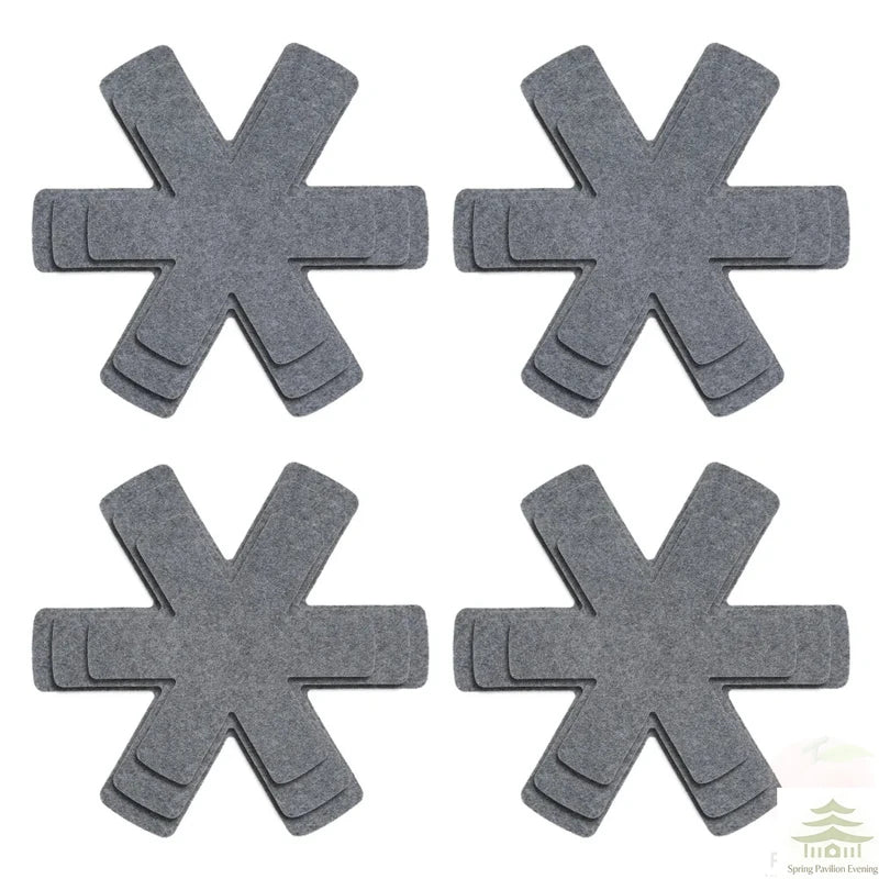12-Piece Pot and Pan Protectors Set - Non-Woven Divider Pads for Cookware