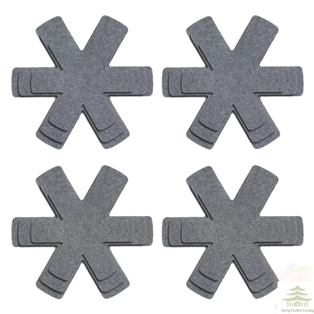 12-Piece Pot and Pan Protectors Set - Non-Woven Divider Pads for Cookware