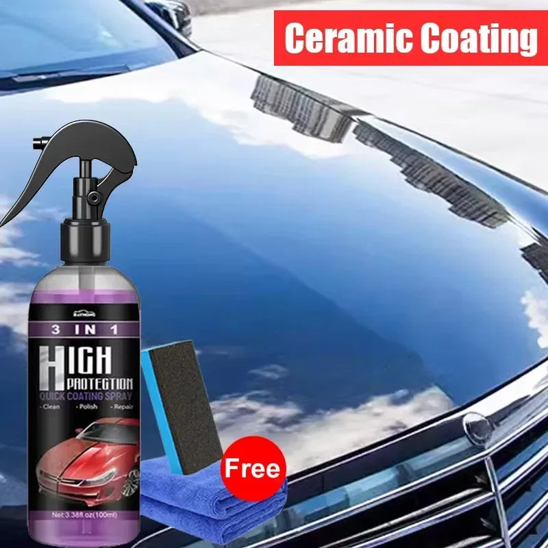 Car Ceramic Coating Liquid Wax Glass Paint Protection Hydrophobic Shine