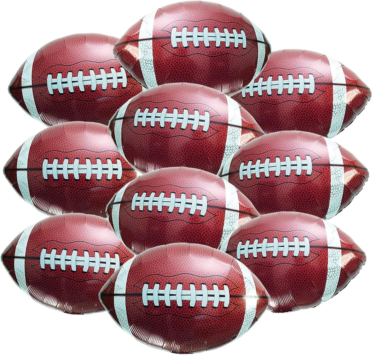 10 Pcs 18-Inch Sports Balls Party Supplies for Kids' Birthdays - Baseball, Golf, Rugby, Volleyball