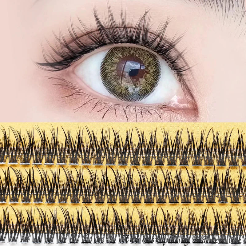 False Eyelashes Fishtail Fairy Thick Natural Curl 9-14mm Assorted Lengths