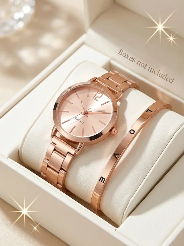 Women's Quartz Wrist Watch Set - Alloy Y2K Party Dress Holiday Gift