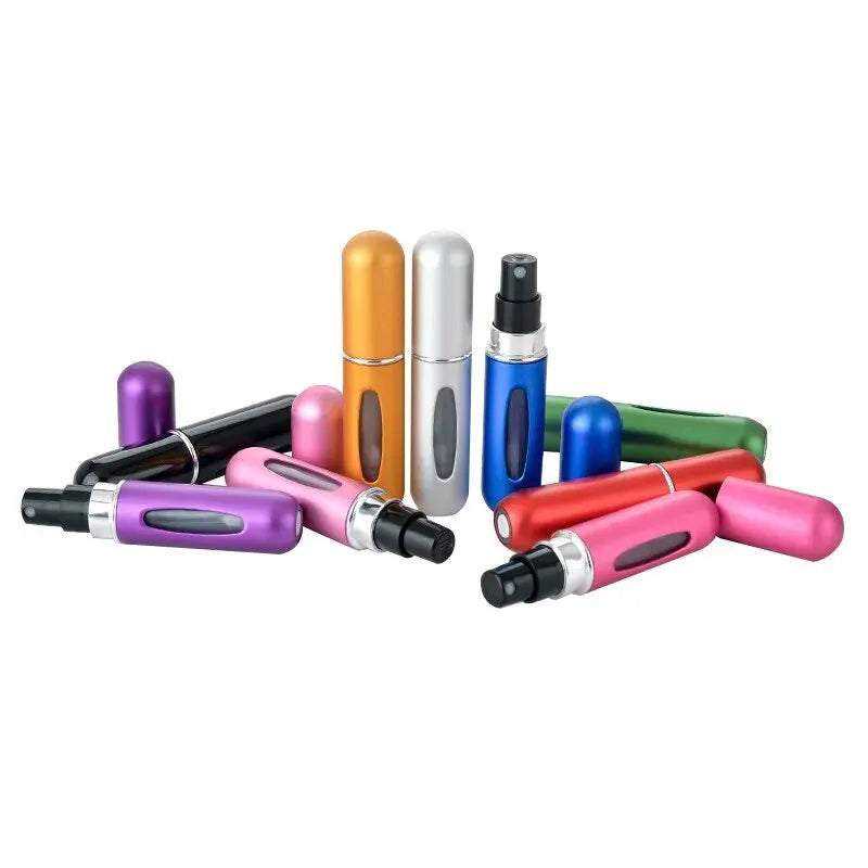 5ml Perfume Sample Spray Bottles Set - Portable Refillable Sub-bottles for Travel & Sampling