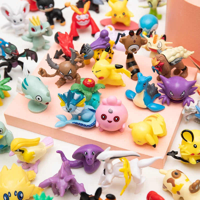 Pokemon Action Figures Set 10-50 Pcs Cartoon Collectible Toy Models